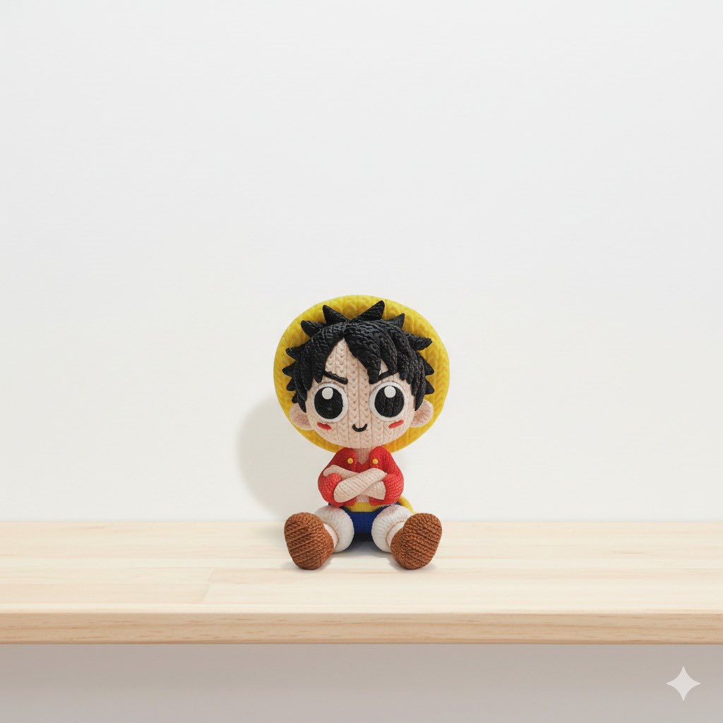Luffy (One Piece) - Edición Puntada 3D