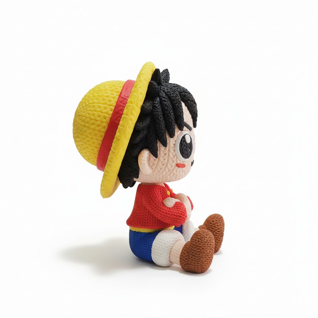 Luffy (One Piece) - Edición Puntada 3D